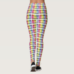 Legging Rainbow Pride Crayons Art Artista Impressão Leggin