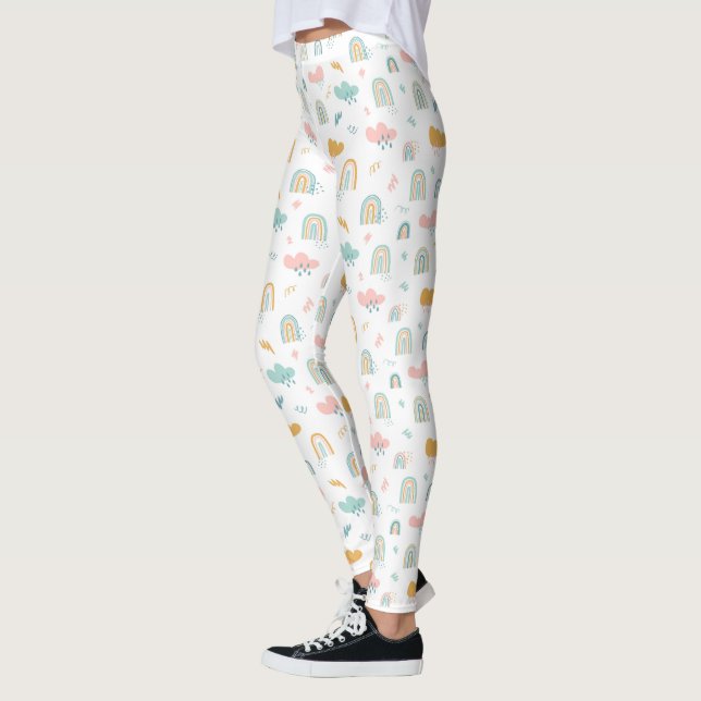 Legging Rainbow & Rain Cloud Patterno (Esquerda)