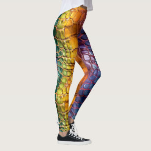 Legging Rainbow Réptil Leather