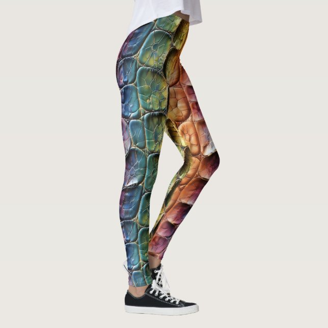 Legging Rainbow Réptil Leather (Direita)