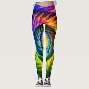 Legging Rainbow Spiral Out