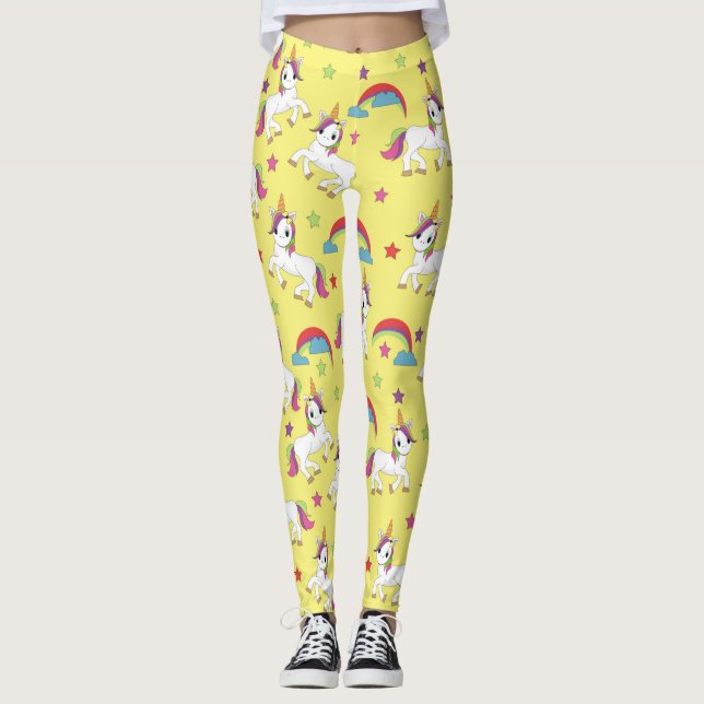 Legging Rainbow Unicorn Party (Frente)