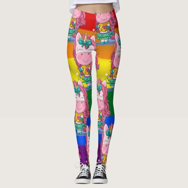 Legging Rainbow Unicorn Sparkles (Frente)