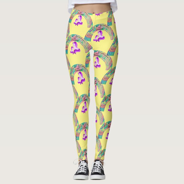 Legging Rainbows e Unicórnios Psicodélicos Thunder_Cove (Frente)