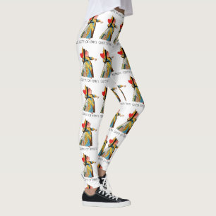 Legging Rainha de Copas Clássica Alice no País das Maravil