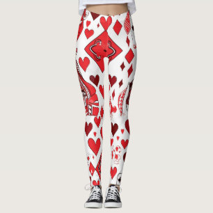 Legging Rainha do Coração Vermelho/Rei das Pernas dos Cart