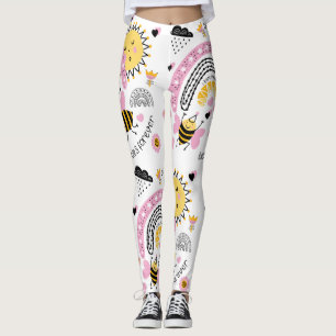 Legging Rainhas Abelhas Melhores Amigos Para Meninas BFF B