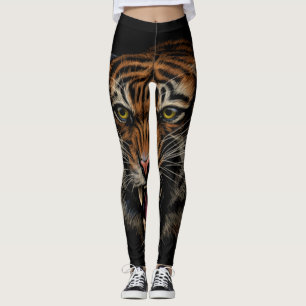Legging Raio de Tiger: Retrato Vivido da Selva
