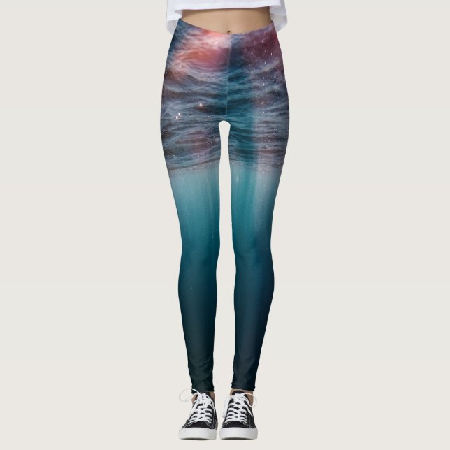 Legging raios solares debaixo de água (Frente)