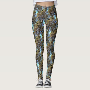 Legging Ramais Arrancados De Pinheiros Perspectiva Bizarra