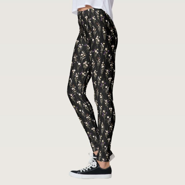 Legging Ramalhetes de Flores Silvestres de Verão Design Ab (Esquerda)