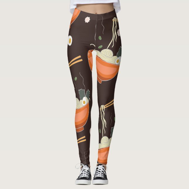 Legging Ramen Noodles: Gráficos Vintage (Frente)