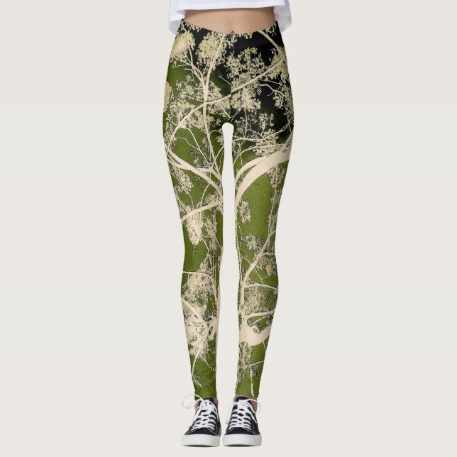 Legging Ramificações de Flor (Frente)
