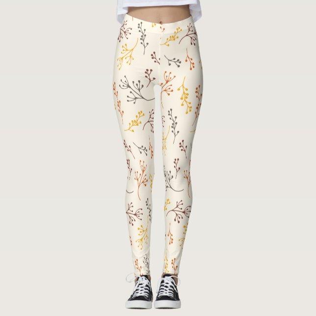 Legging Ramificações de outono (Frente)