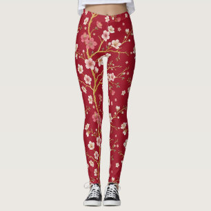 Legging Ramo de Ouro de Cerejeira Elegante