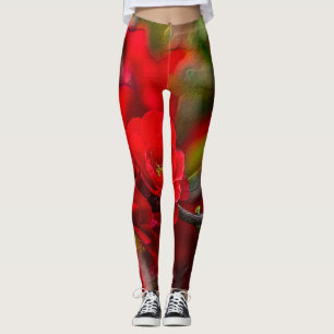 Legging Ramo de Quince Pintura