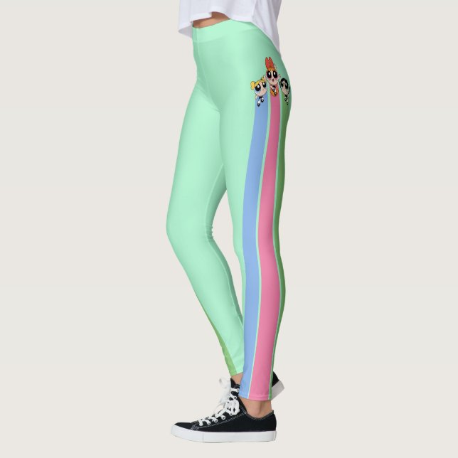 Legging Raparigas Powerpuff Voam Alto (Esquerda)