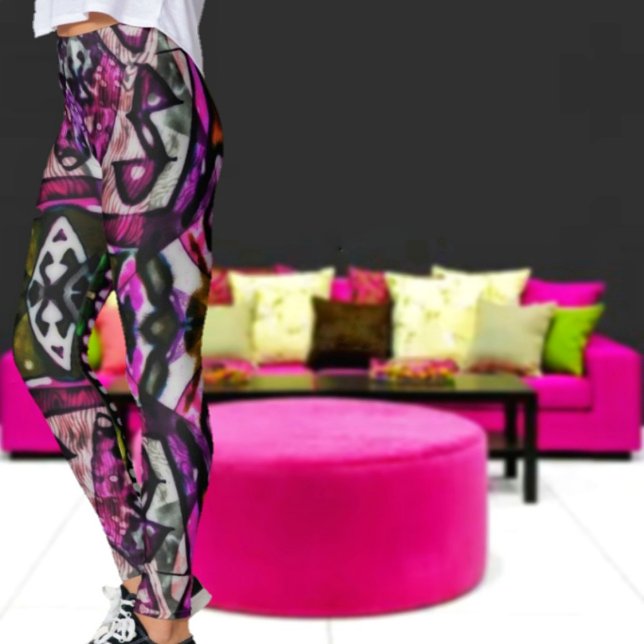 Legging Raptura em cor (These Rapture In Color Leggings, remind you of the Historical, European Masterpieces, of that era!)
