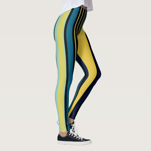 Legging Rasos e Estrias Amarelas (Direita)