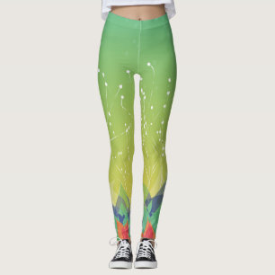 Legging Rastejamento da flor
