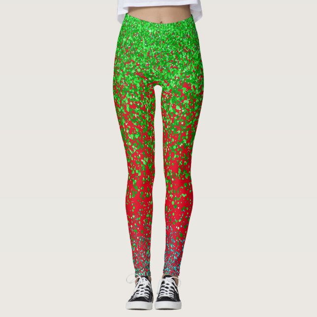 Legging Rastreador verde 2 lados 01.b Vermelho BG (Frente)