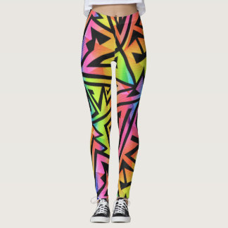 Legging Rave EDM Rainbow