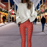 Legging Razzle Dazzle Bolinhas Vermelho de Glitter Natal<br><div class="desc">Este Natal Faux Glitter Bolinhas Leggings parece tão legal,  moda e bonito! Ideal para vestir com um Topo Festivo e pronto para festa! Pode até ser vestido fora da temporada também.</div>