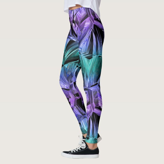 Legging realidade virtual, gradiente de cristal escuro : (Esquerda)