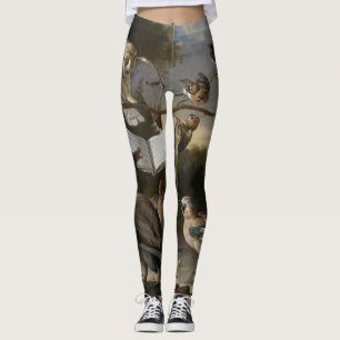 Legging Rebanho dos pássaros musicais que pintam