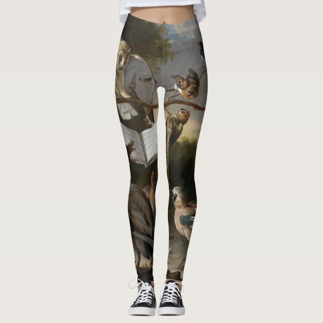 Legging Rebanho dos pássaros musicais que pintam (Frente)