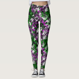 Legging Rebel Edgy Splash de Pintura de Artista de grafite