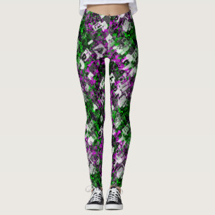 Legging Rebel Edgy Splash de Pintura de Artista de grafite
