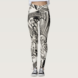 Legging Reconciliação de Franz Marc Black and White