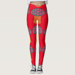 Legging Red Amanita Mushroom Thunder_Cove