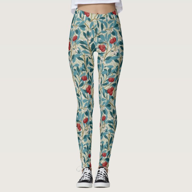 Legging Red Berry Tree, William Morris (Frente)