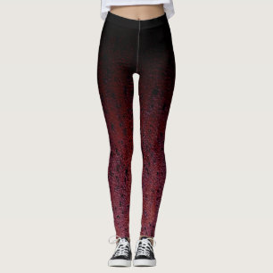 Legging Red Brown Black Ombre Rust Metal Patina