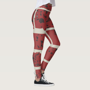 Legging Red-Brown-Brick Zazzle_Growth.