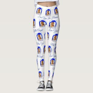 Legging Red Dachshund ANGEL