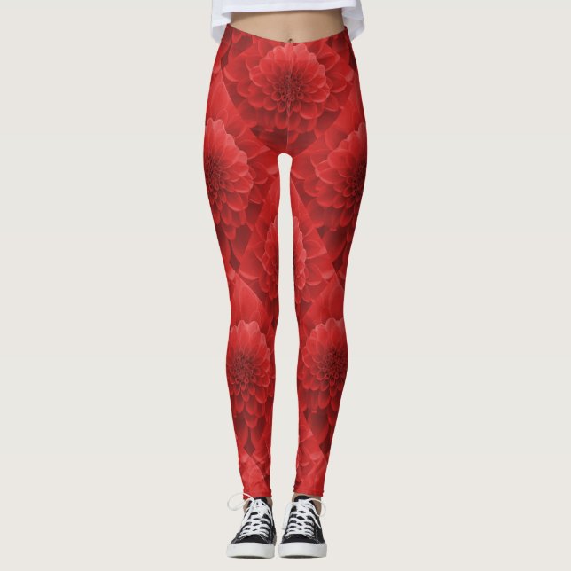 Legging Red Dahlia (Frente)