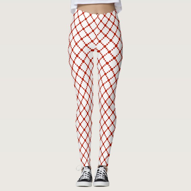 Legging Red Dot Pattern (Frente)