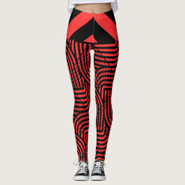 Legging Red Halloween e Black Spider Web