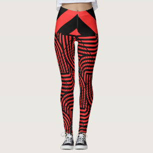 Legging Red Halloween e Black Spider Web