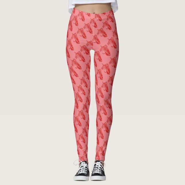 Legging Red Matuka stream voa pesca, arte de voo (Frente)