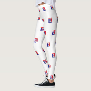 Legging Red White Blue USA