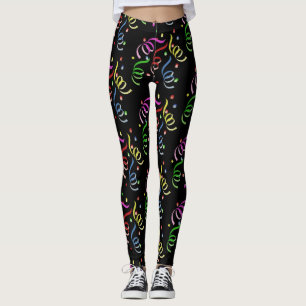 Legging Redemoinhos & confetes da véspera de Ano Novo