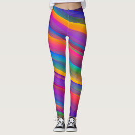 Legging Redemoinhos de Arco-íris Vibrante