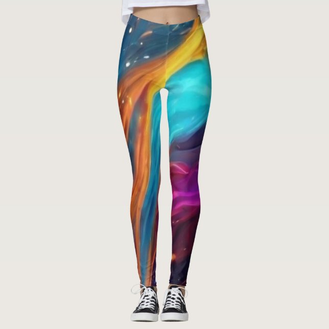 Legging Redemoinhos de Cor (Frente)