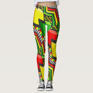 Legging Reggae Rastafara Jah - Power yoga Ir