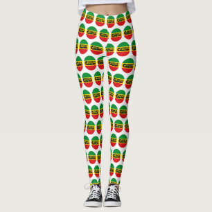 Legging Reggage art com palavras positivas Peace and Love