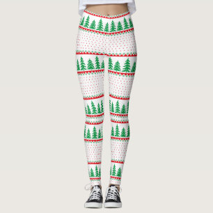 Legging Reindeer De Suéter Feio De Árvore De Natal